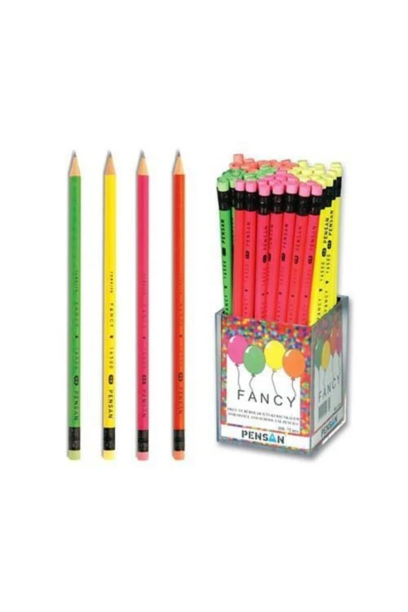 Fatih Fancy Yuvarlak Silgili Kurşunkalem 72'Li