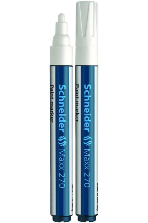 Schndeir Schneider Permanent Markör Boya Kalemi Maxx 1-3 Mm Beyaz 270 (10 Lu Paket)