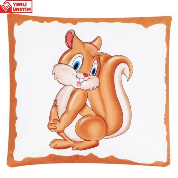 Sevimli Sincap Puf Yastık Sincap Kupa Hediye Seti - 3