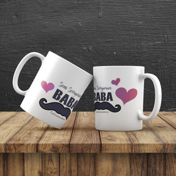 Babalar Günü Hediyesi Kahramanımsın Baba Kupa Taraftar Panda Işıklı Biblo Seti - 3