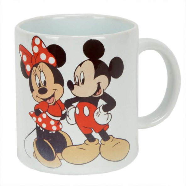 Mickey Mouse Minnie Mouse   Kupa Mickey Minnie Küllük Hediye Seti - Resim 3