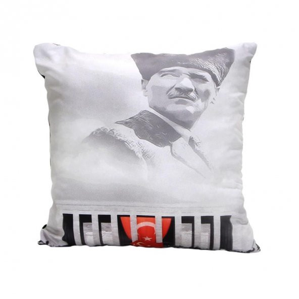 Atatürk Hediye Seti Atatürk Yastık Atatürk Ahşap Kutulu Kupa - 3