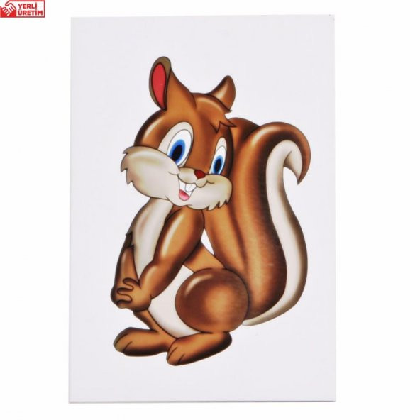 Doğa ve Canlılar Işıklı Biblo Masa Gece Lambası Sincap Hatıra Defteri Hediye Seti - 3