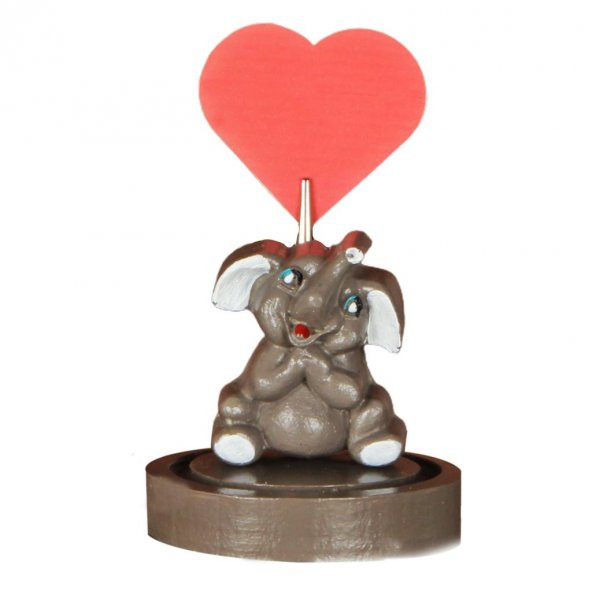 Gri Fil Işıklı Biblo Masa Gece Lambası Fil Biblolu Notluk Hediye Seti - 3