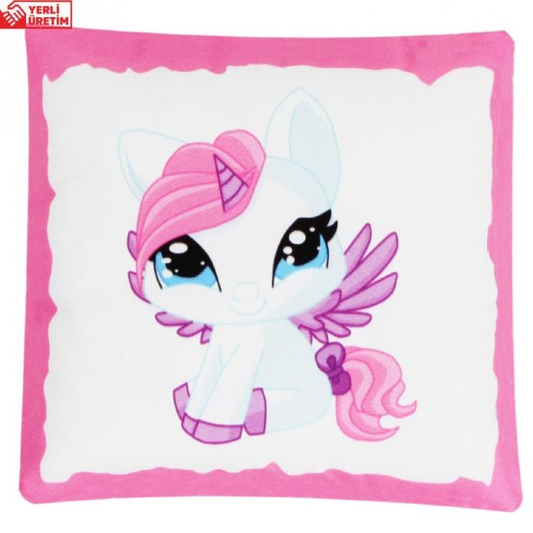 Sevimli Papçik Unicorn Puf Yastık Unicorn Işıklı Biblo Masa Gece Lambası Hediye Seti - 3