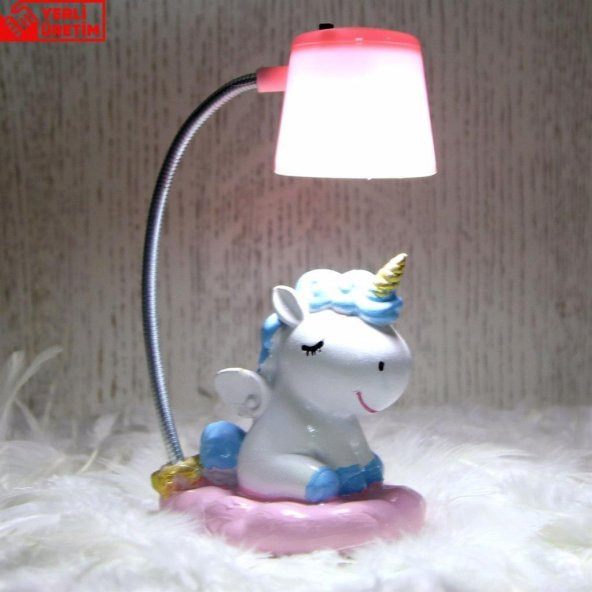 Unicorn Ahşap Doğal Kutulu Kupa Unicorn Işıklı Biblo Hatıra Defteri Hediye Seti - 2