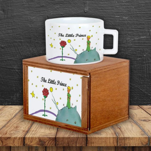 Küçük Prens Masa Gece Lambası Işıklı Biblo Küçük Prens Kutulu Kupa Hediye Seti - 2