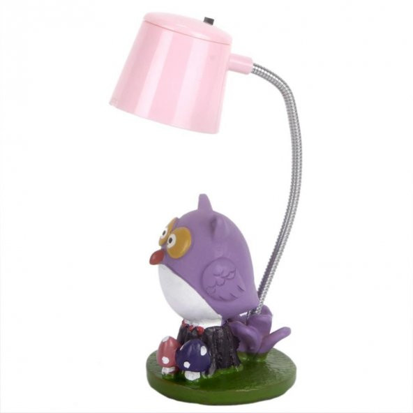 Best Frends Baykuşlar Kutulu Kupa Büyük Yastık Pembe Lamba Işıklı Biblo Seti - 4