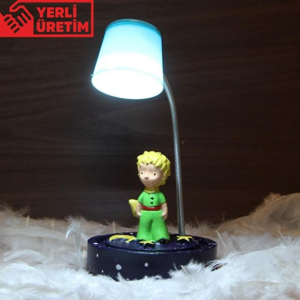 Küçük Prens Masa Gece Lambası Işıklı Biblo Küçük Prens Kupa Hediye Seti - 2