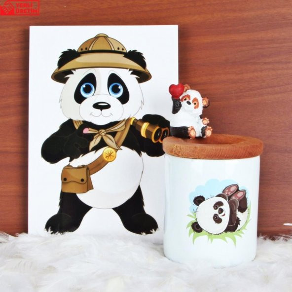 Panda Günlük Hatıra Defteri Panda Biblo Kalemlik Hediye Seti