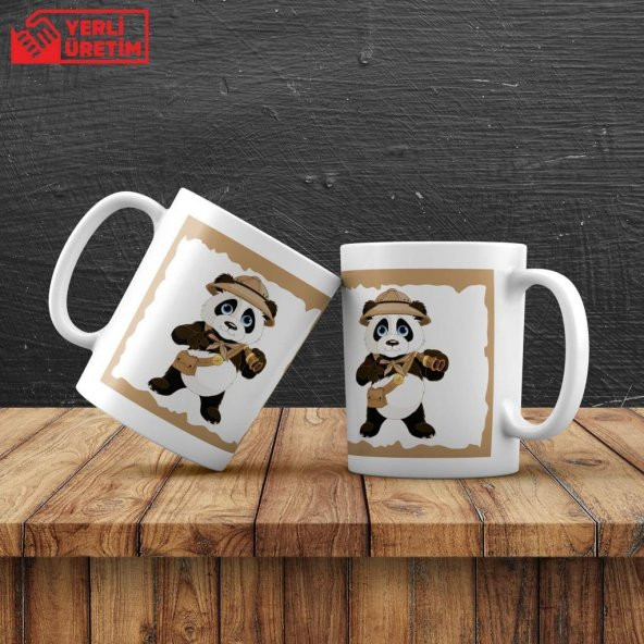 Macera Dolu Aşık Panda Günlük Hatıra Defteri Panda Kupa Hediye Seti - 2