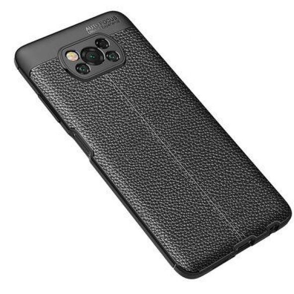 Xiaomi Poco X3 Kılıf Kamera Korumalı Deri Görünümlü Silikon Kılıf - 2