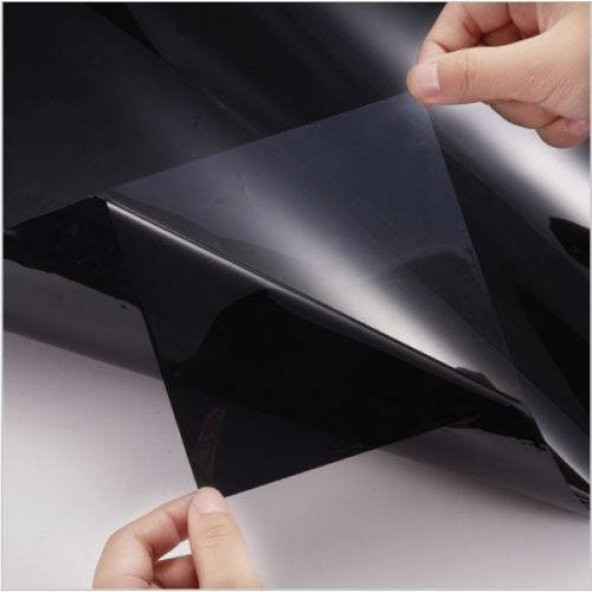 ÇİZİLMEZ Orta Siyah Cam Filmi 100 Cm X 5 Metre Yüzde 20 Ton 2 Numara - 6
