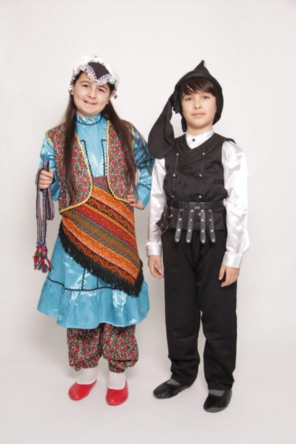 Karadeniz Yöresel Kız Çocuk Kostüm