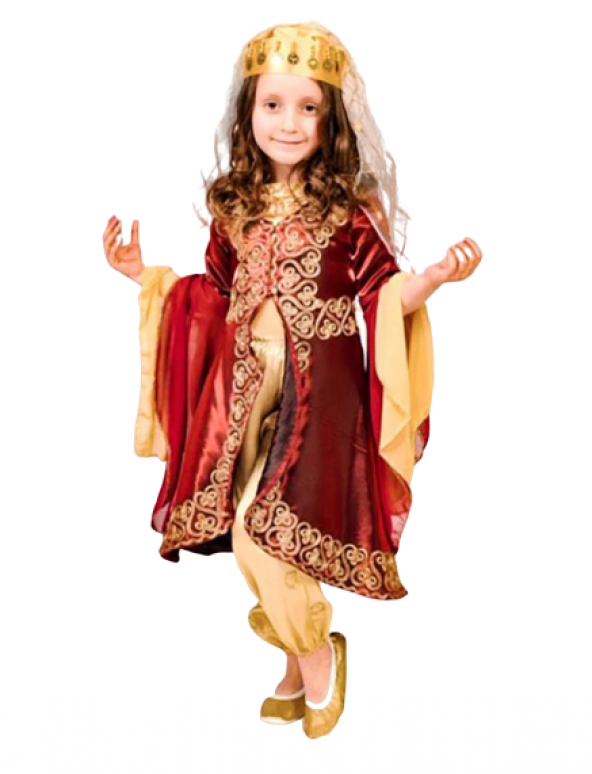 Bordo Çocuk bindallı Kostüm Kına kıyafeti