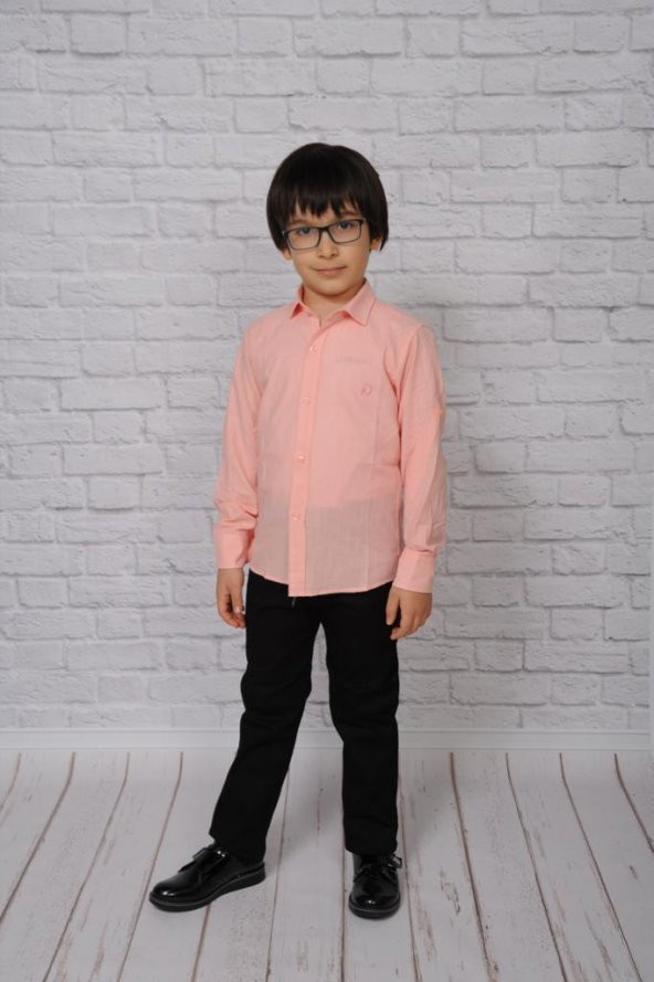 Keten Erkek Çocuk Gömlek - 3