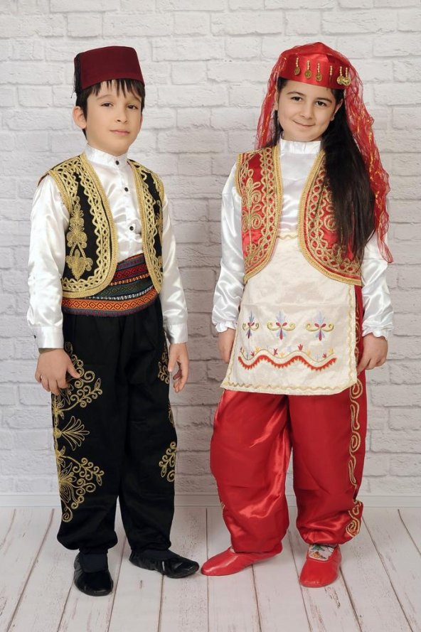 Türkmen İşlemeli Erkek Çocuk Yöresel Kostüm - 2