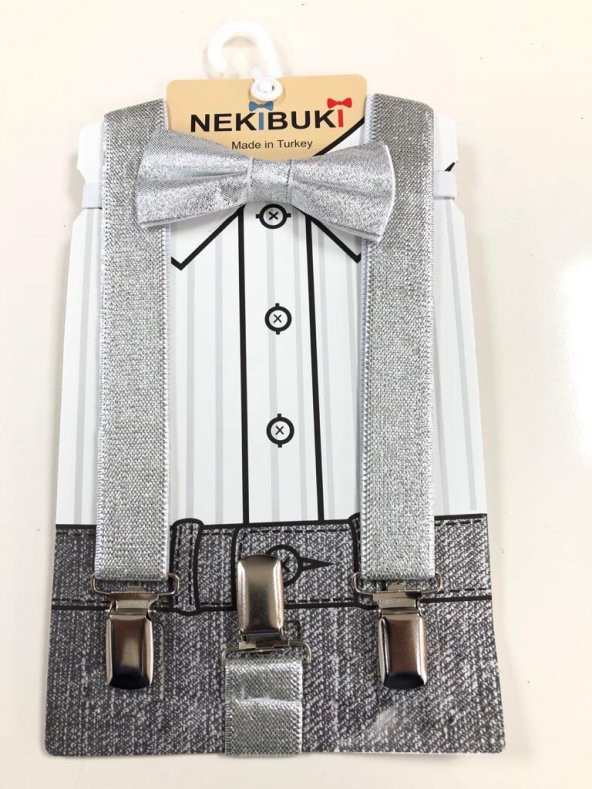 Pantolon askısı ve papyon takım - 2