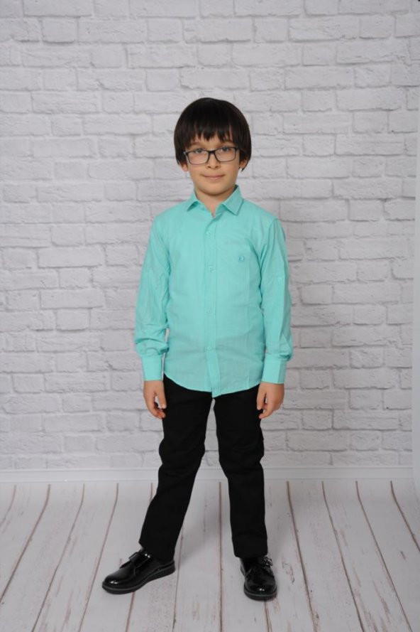 Keten Erkek Çocuk Gömlek - 5