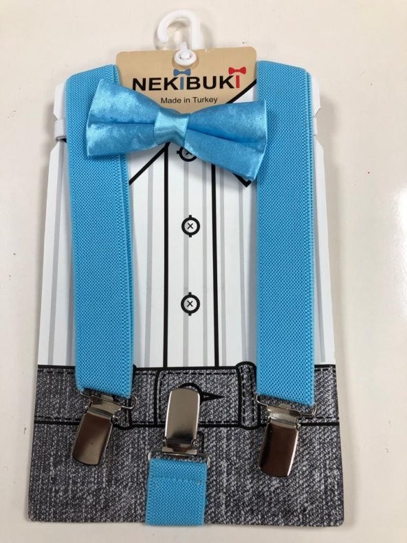 Pantolon askısı ve papyon takım - 8