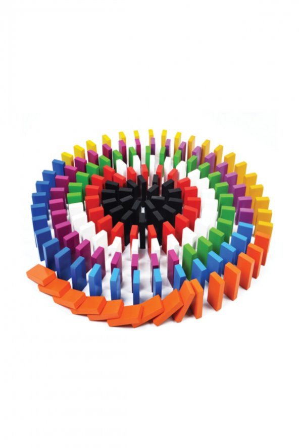 Domino Oyunu Renkli Ahşap 200 Parça - 2
