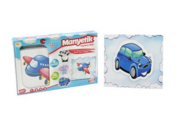 MANYETİK TABLETLİ PUZZLE TAŞIT MODEL