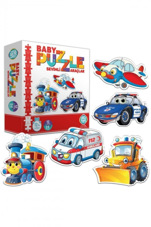 Baby Puzzle Sevimli Araçlar - 2