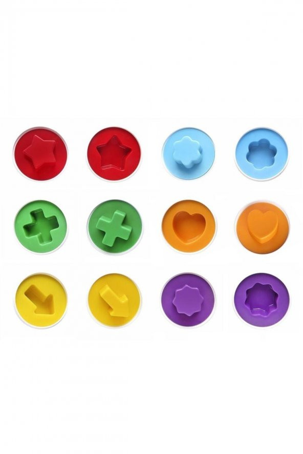 Geometri Şekilli Yumurtalar 6lı Set - 2