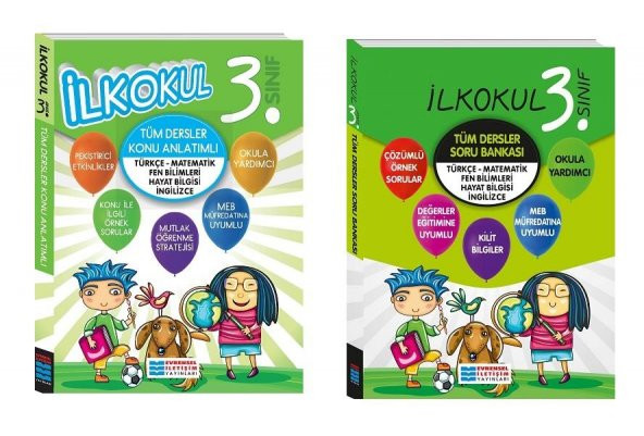 Evrensel İletişim 3. Sınıf Tüm Dersler Konu Anlatım+Soru Bankası