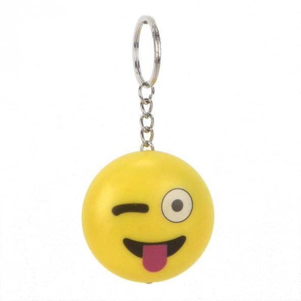 Emoji Işıklı Sesli Anahtarlık