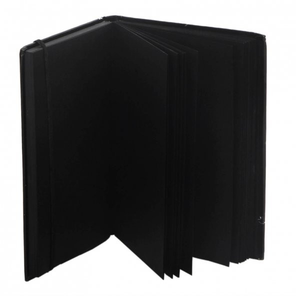 Balerin Siyah Yapraklı Küçük Boy Defter - 2