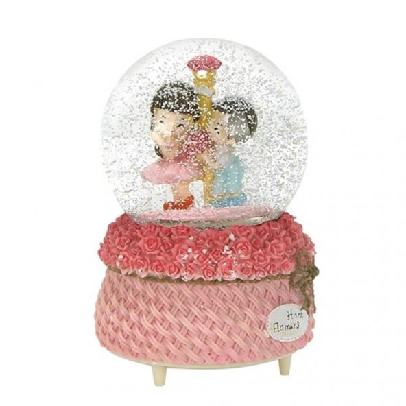 İlk Öpücük B Su Küresi Büyük Boy Motorlu Işıklı Kar Küresi - 3