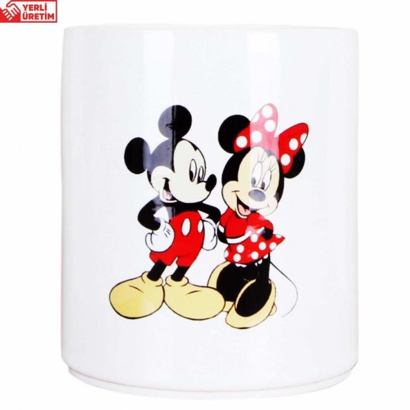 Mickey Mouse Minnie Mouse Kumbara Seramik - 2