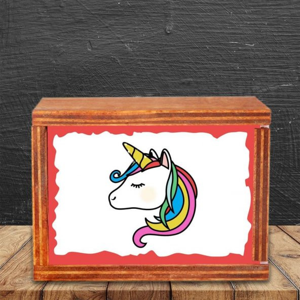 Unicorn Ahşap Doğal Kutulu Kupa - 3