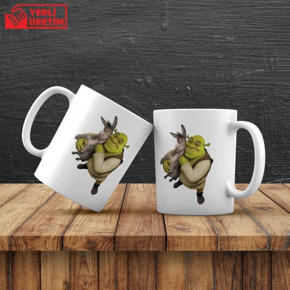 Kişiye Özel Shrek Ve Eşek Kupa