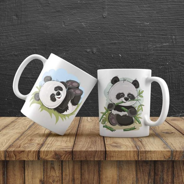 Kişiye Özel Sevimli Panda Kupa