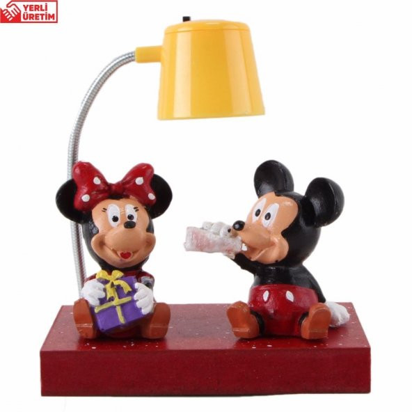 Mickey Mouse Minnie Mouse Işıklı Biblo Masa Gece Lambası