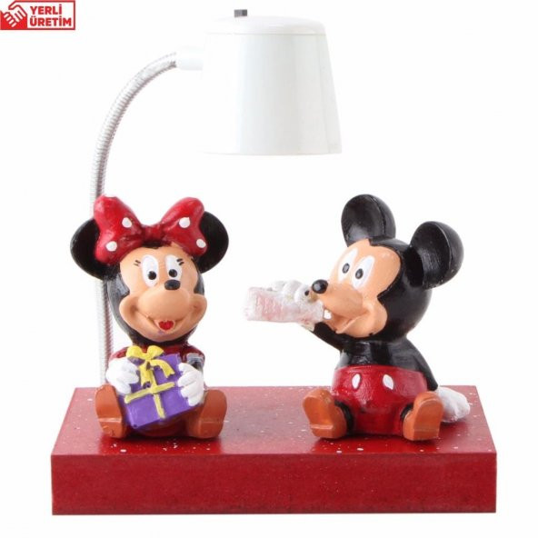 Mickey Mouse Minnie Mouse Işıklı Biblo Masa Gece Lambası