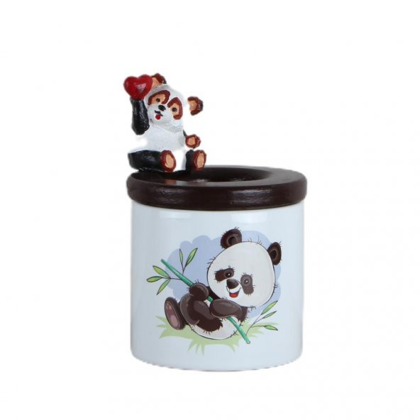 Afacan Panda Kalemlik Masum Panda Biblo Seramik Kalemlik