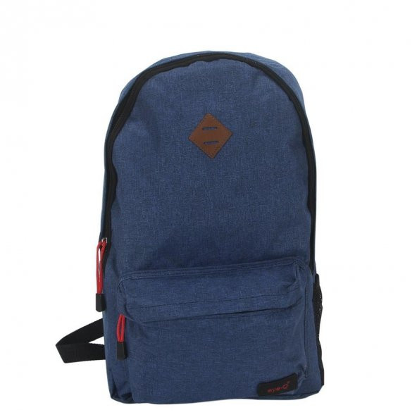 Eye Q Indigo Kumaş Sırt Okul Çantası - 2