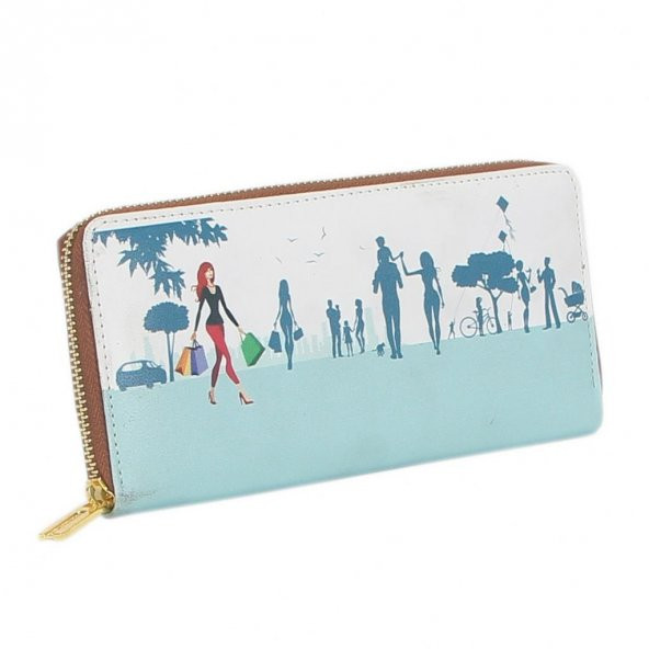 Eğlence Baskılı Bayan Cüzdan