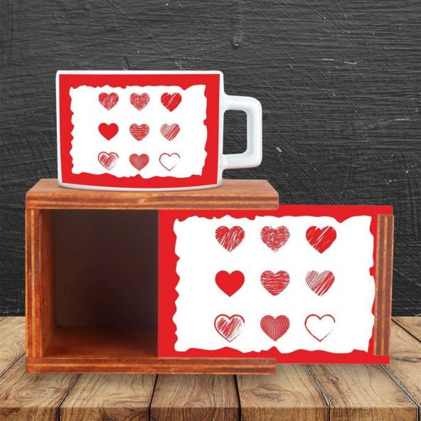 Kalpli Ahşap Doğal Kutulu Kupa - 2