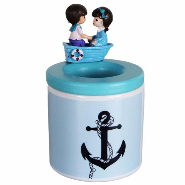 Çapa Biblolu Kalemlik Seramik