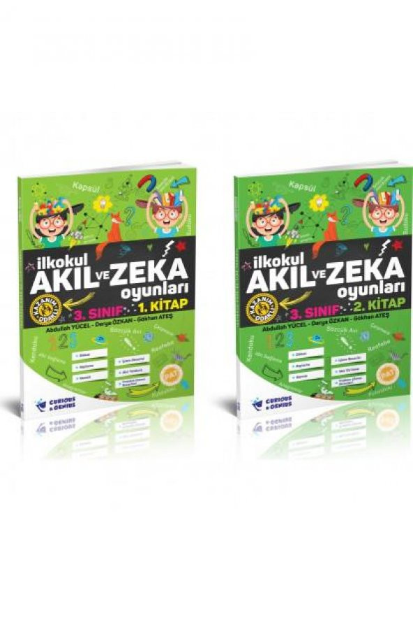 Curious&Genius İlkokul 3. Sınıf Akıl Ve Zeka Oyunları Kitap Seti