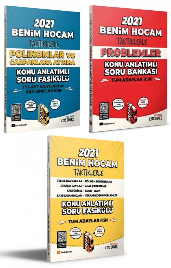 2021 Tüm Adaylar İçin Taktiklerle Matematik Seti Benim Hocam Yayınları