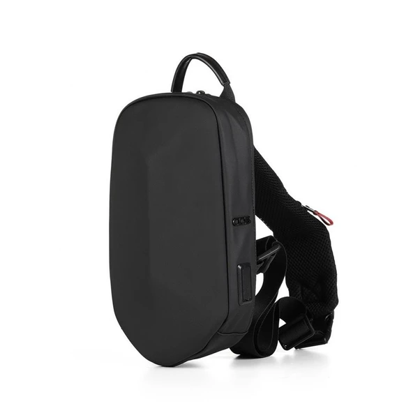 Ccs Usb Çıkışlı Omuz Askılı Sırt ve Göğüs Çantası Siyah - Resim 9