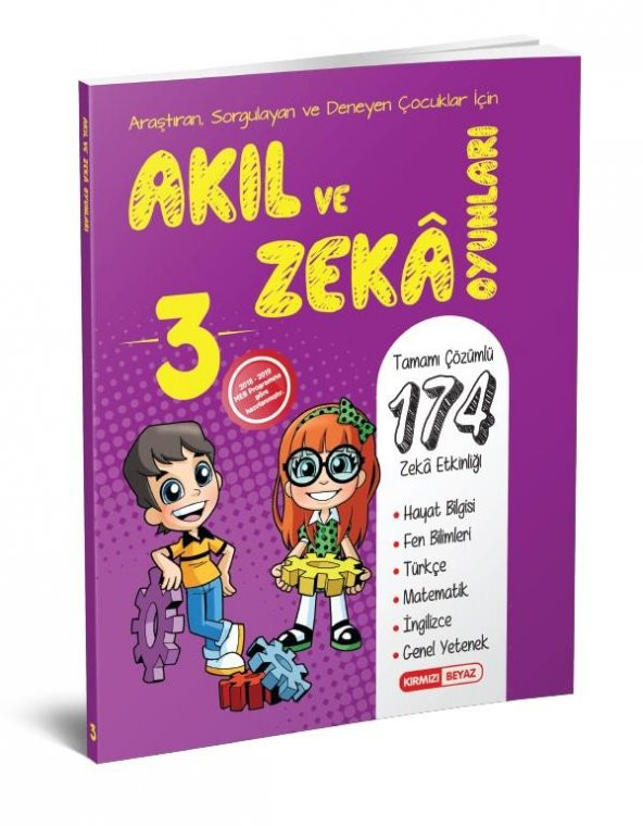 Kırmızı Beyaz Yayınları 3. Sınıf Akıl Ve Zeka Oyunları Kitabı