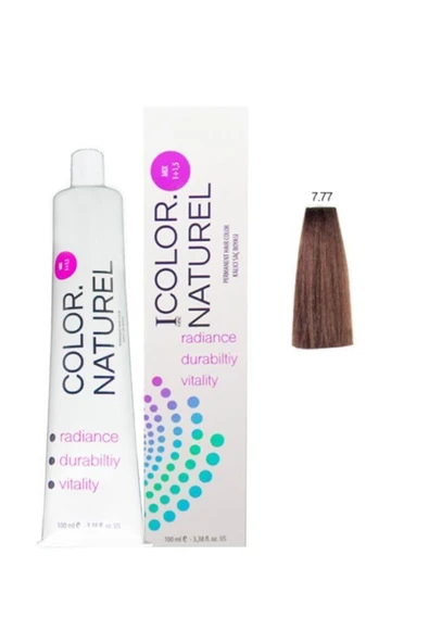 Color Naturel Kalıcı Saç Boyası 100 ml 7.77 Açık Çikolata Kahve