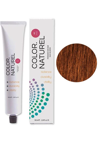 Color Naturel Kalıcı Saç Boyası 100 ml 7.43 Bakır Altın