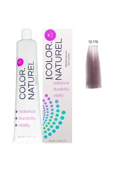 Color Naturel Kalıcı Saç Boyası 100 ml 12.119 Ultra Yumuşak Viyole Platin